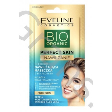 EVELINE COSMETICS - PERFECT SKIN Intensively moisturising mask with bio-aloe vera, 8ml