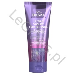 L'BIOTICA BIOVAX Интенсивный восстанавливающий и тонизирующий шампунь для светлых и седых волос, 200 мл