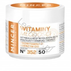 MINCER PHARMA Stimulating and smoothing semi-fat face cream 50+, VITAMINS OF YOUTH N352, 50ml