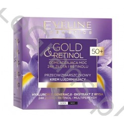 EVELINE COSMETICS - GOLD&RETINOL Anti-Wrinkle Cream 50+, 50ml