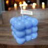 LA MEMORY - BLUE Świeczka perfumowana Bubble Bombelki, 6X6