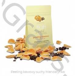 FLUFF Dry coffee peeling Mandarin, 100g
